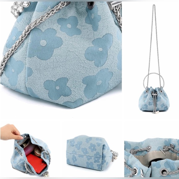 NWT Rhinestone Pouch Crossbody Handbag - Picture 4 of 6